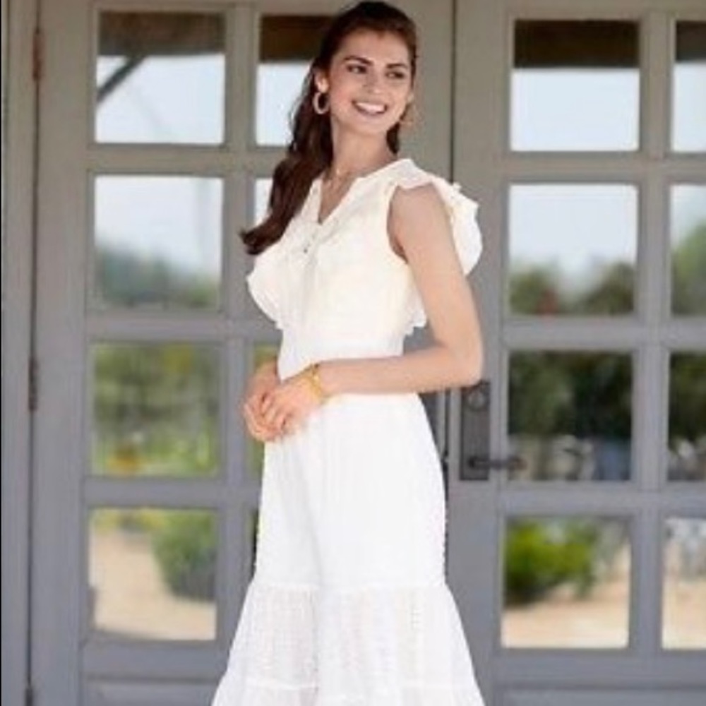 Matilda Jane Sweet as Sugar Dress White Eyelet